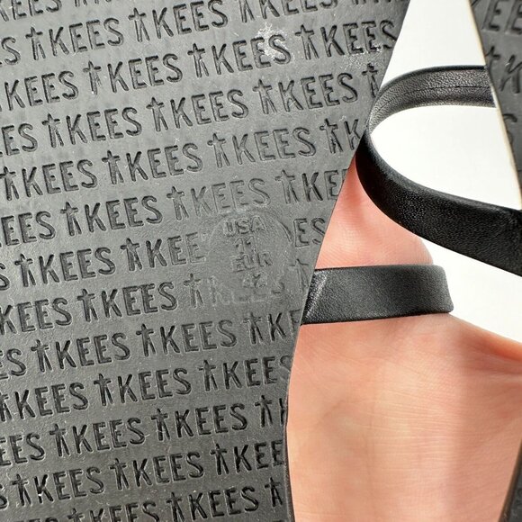 TKEES Women's Gemma Double Strap Sandals in Sable (Black) Slide-On sz 11 EU 42 - Picture 12 of 14